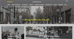 Desktop Screenshot of ecodistricts.org